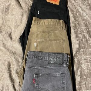 Levi men jeans pair of 3